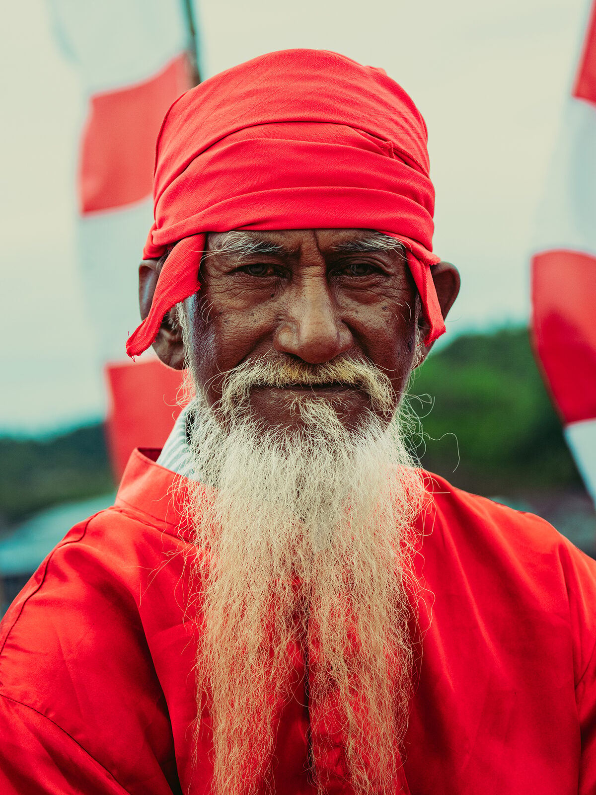 A Banggai elder at the Tumbe festival